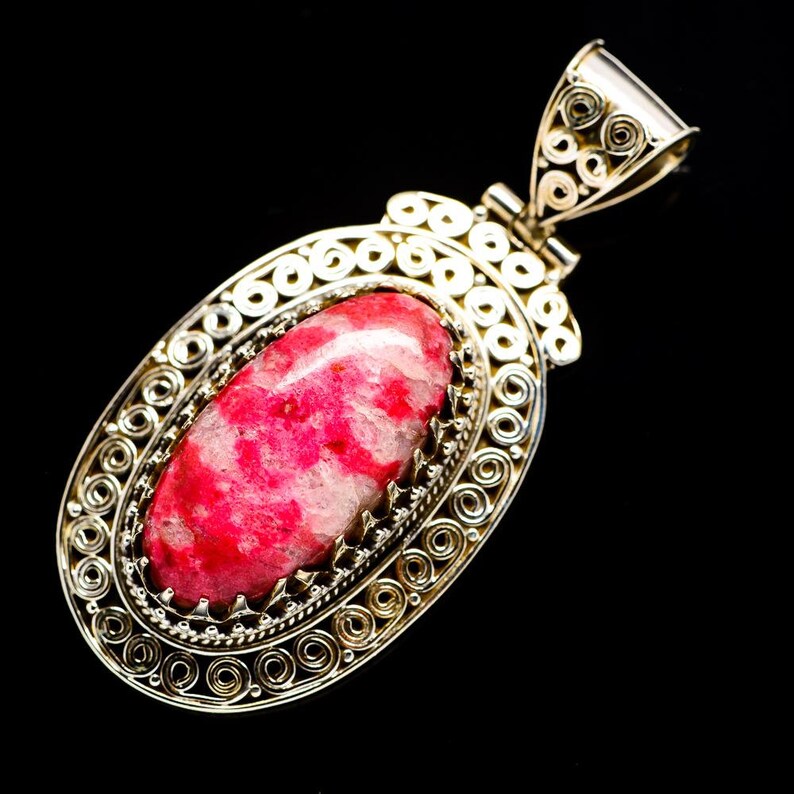 Thulite Pendant 2 PD690605 925 Sterling Silver