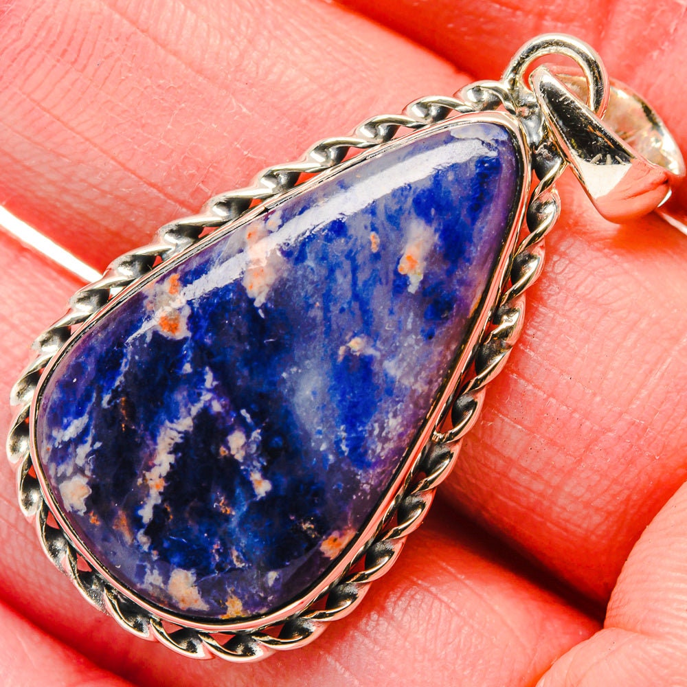 Details about   Solid 925 Sterling Silver Sodalite Pendant Necklace Women PSV-1974 