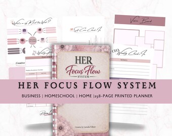 Homeschool Mom Planner, Business Journal, Coil Bound System (258-Page Printed)