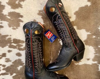 black cowgirl boots cheap