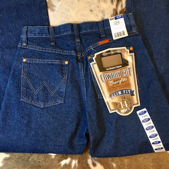 NOS Vintage Wrangler Straight Leg Slim Fit Cowboy… - image 2