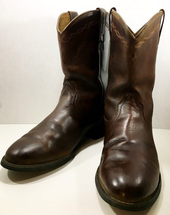 Brown Men's Ariat Cowboy Work Boots size 9.5 E