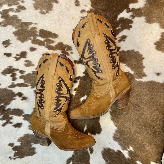 Vintage Tan Suede and Leather Miss Capezio “Britne