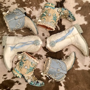Custom Crafted Cowgirl Bridal Bling Boots