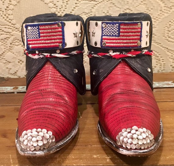 red cowgirl booties