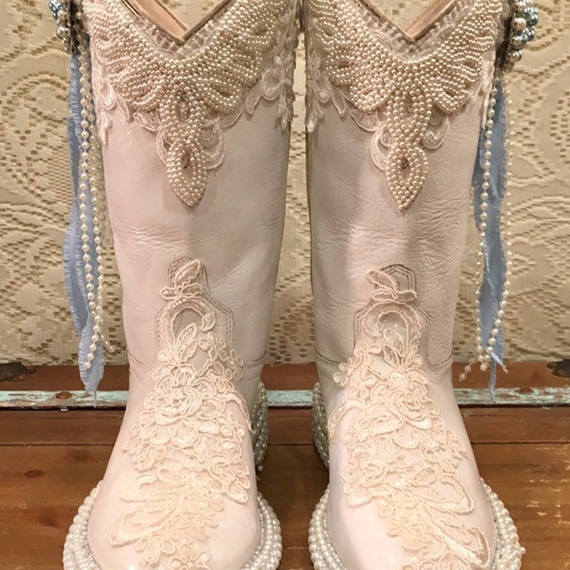 White Pearl Bootie