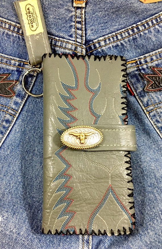 Vintage Cowboy Boot Wallet and Phone Case
