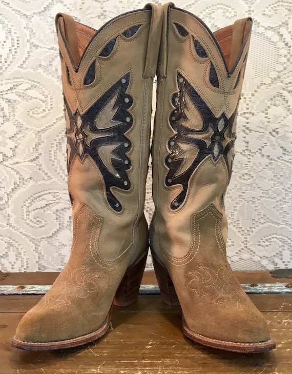 Tan Miss Capezio Cowgirl Boots with 