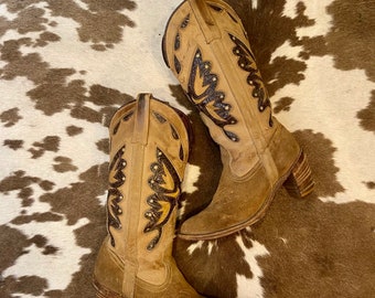 Miss capezio butterfly cowboy boots discount
