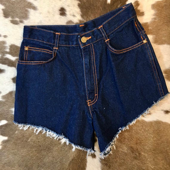 Super Sexy Dark Wask Gitano Daisy Dukes Cutoff Denim Jean Shorts Vintage size 10