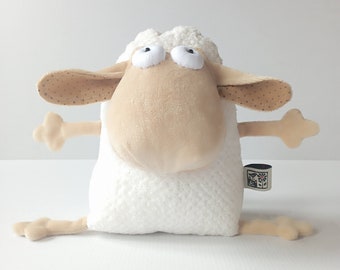 Plush Lamb Muma, Cuddly Stuffed Plush Australian Sheep, Little Jumbuck Muma, Funny Soft Pop Eye Mutton, Woolly Plushie