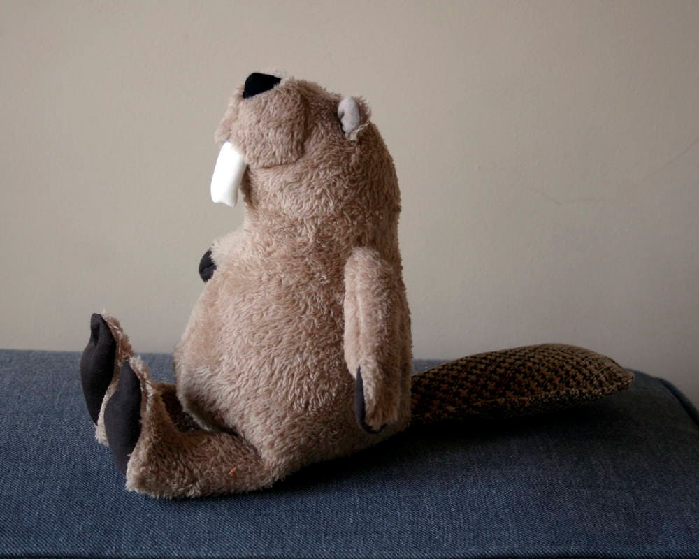 Funny Beaver Plushie, stuffed animal toy for children