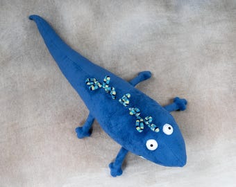 Huge Handmade Iguana Pillow, Lizard Pillow Toy, Soft Wellsoft Agama, Happy Colorful Iggy Nursery Decor