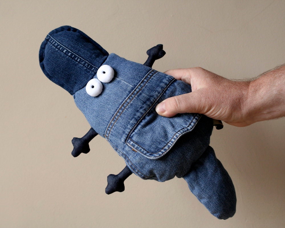 Muma Jeans Platypus Stuffie OOAK #2 