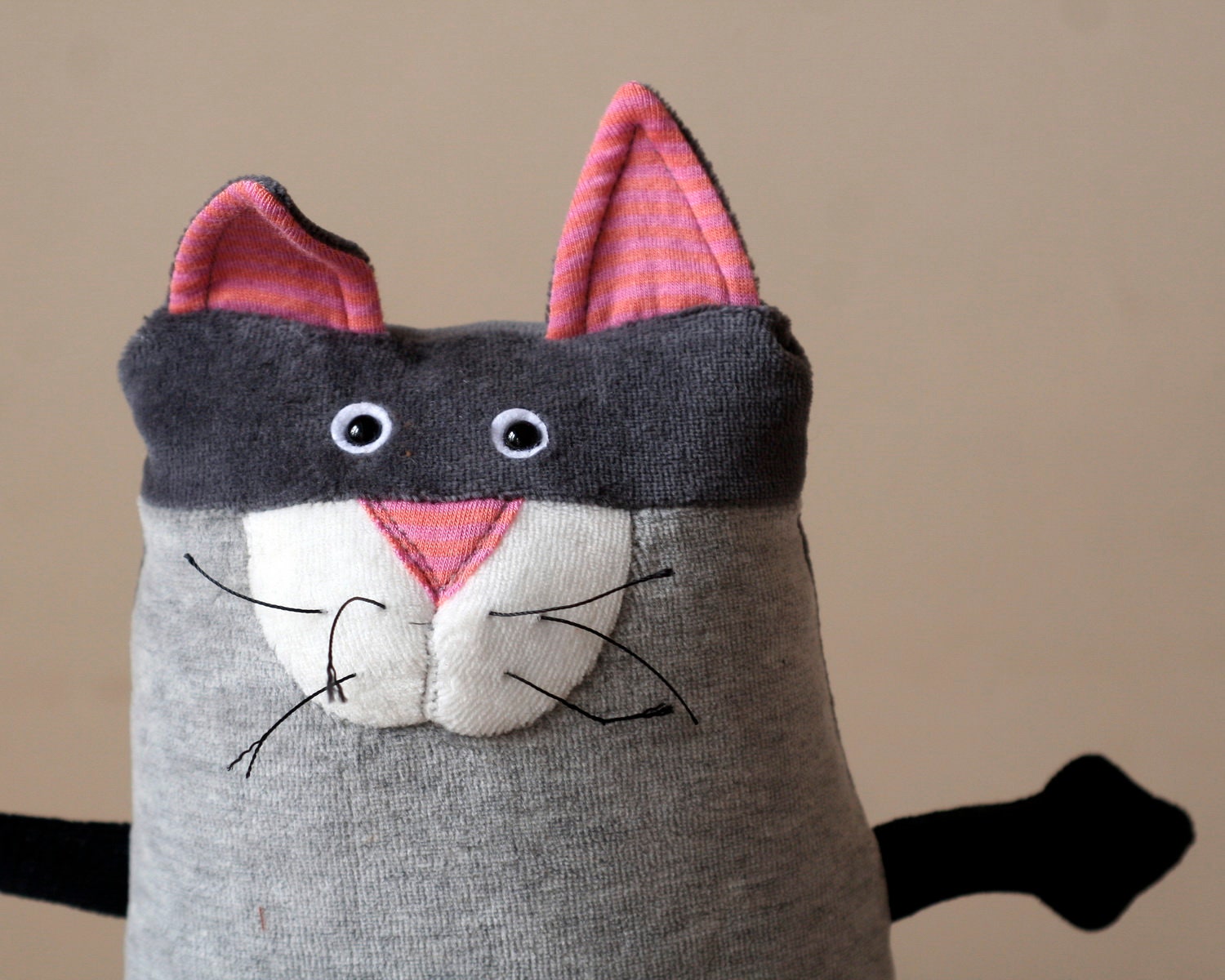 RtS Funny Plush Kitty toy, Stuffed animal toy, Ready-to-Ship Muma Cat Plushie, Little Pocket