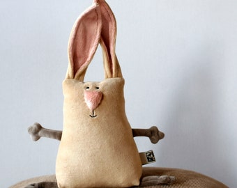 Muma Easter Bunny Plushie, Little Pocket Rabbit Stuffie Toy, Funny Bunny Pocket Plush