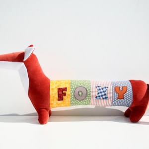 Gepersonaliseerde handgemaakte vos, Rusty Foxy, gratis verzending wereldwijd, kraamcadeau, kinderkamerdecor, knuffel, gepersonaliseerd knuffeldier