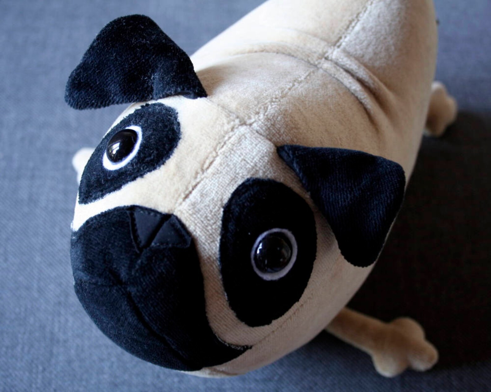 Little Pug dog cute light brown puppy soft pug toy | Etsy