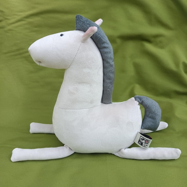 Pony de peluche hecho a mano – Regalo de caballo de peluche suave para niños – Decoración adorable para la habitación del bebé – Animal de peluche personalizado