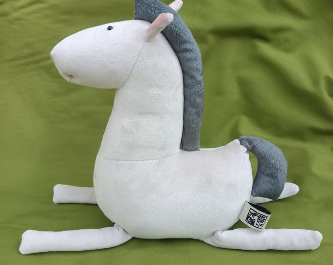 Handmade Plush Pony Toy – Soft Stuffed Horse Gift for Kids – Cute Nursery Decor – Custom Plush Animal