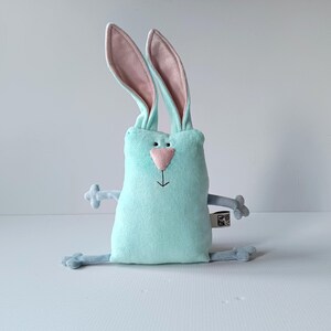 Peluche coniglietto pasquale Muma, piccolo coniglietto tascabile, divertente lepre di peluche morbido immagine 12