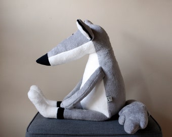 Big Bad Wolf, Double Size Grey Wolf Plushie