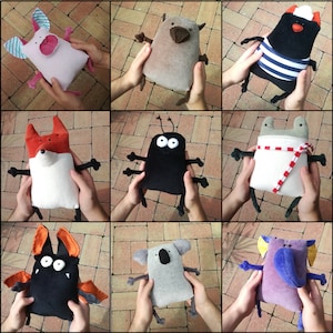 Peluche coniglietto pasquale Muma, piccolo coniglietto tascabile, divertente lepre di peluche morbido immagine 15