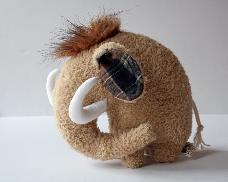 Wooly Mammoth Plushie Soft Cuddly Baby Toy Brown Stuffed | Etsy