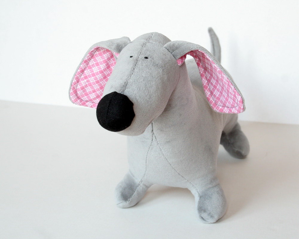cuddly toy sausage dog