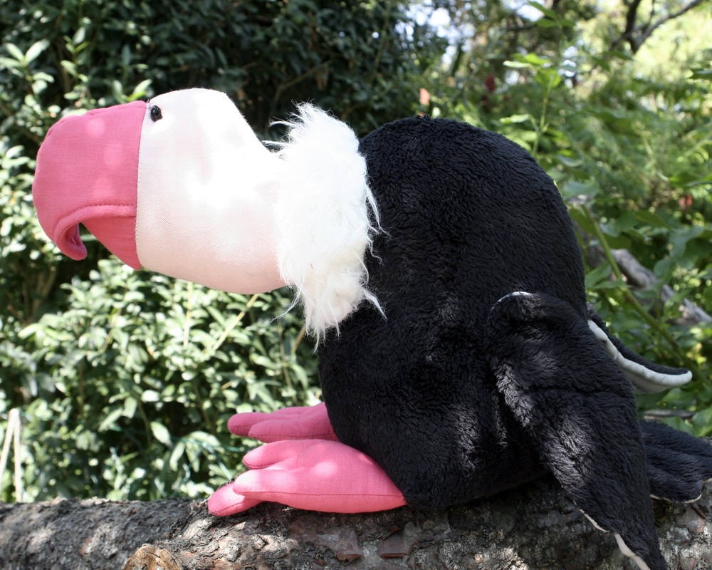 Good Old Bald Vulture Plush Birdie, Cuddly Condor Soft Toy Good Old Bald Vulture Plush Birdie, Cuddly Condor Soft Toy