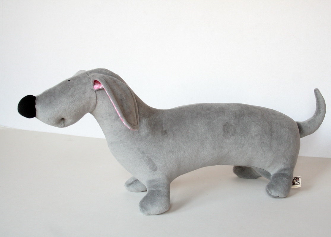 cuddly toy sausage dog
