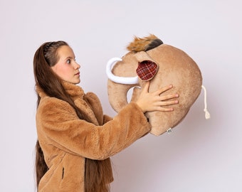 Mighty Mammoth cuddly toy, nursery decor huge huggable elephant