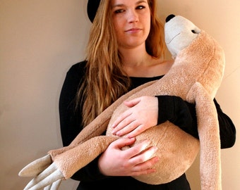 XXL Sloth Cuddly Plush, Stuffed Animal Toy for Children, Nursery Decor