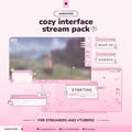 Animated Stream Pack Pink Cozy Interface for VTuber and Streamer | Overlays Panels Alerts product logo