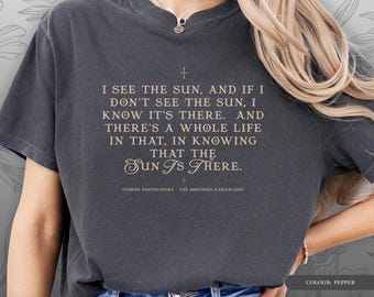Dostoevsky The Brothers Karamazov T-Shirt | Literary Classic Book Tee