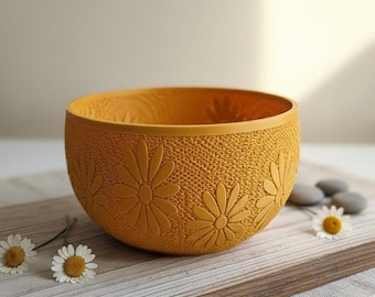 Boho Bloom 3D Printed Decorative Bowl