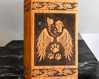 Handcrafted Rosewood Cremation Urn: Adult Ashes, Secure Closure- Unique Design