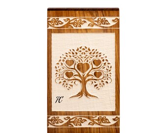 Handcrafted Rosewood Cremation Urn: Adult Ashes, Secure Closure-Beautiful Crafted Wooden Urn box