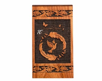 Handcrafted Rosewood Cremation Urn: Adult Ashes, Secure Closure- Memorial Urn