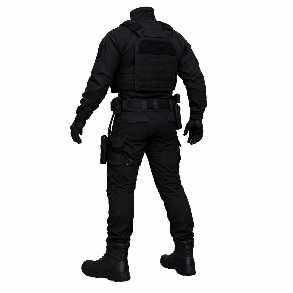 Black Tactical Jumpsuit Costume | Special Ops SWAT Uniform | Military ...