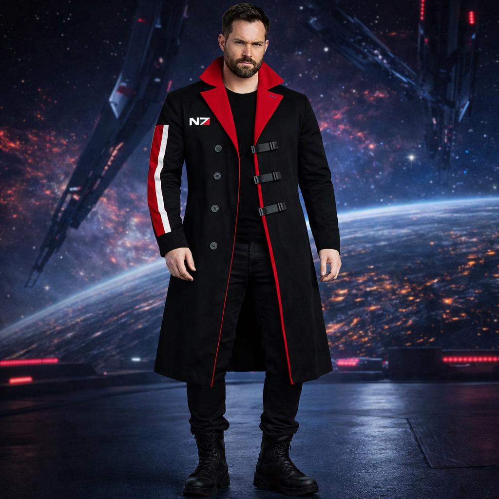N7 Inspired Trench Coat, Gamer Cosplay Outfit - Etsy