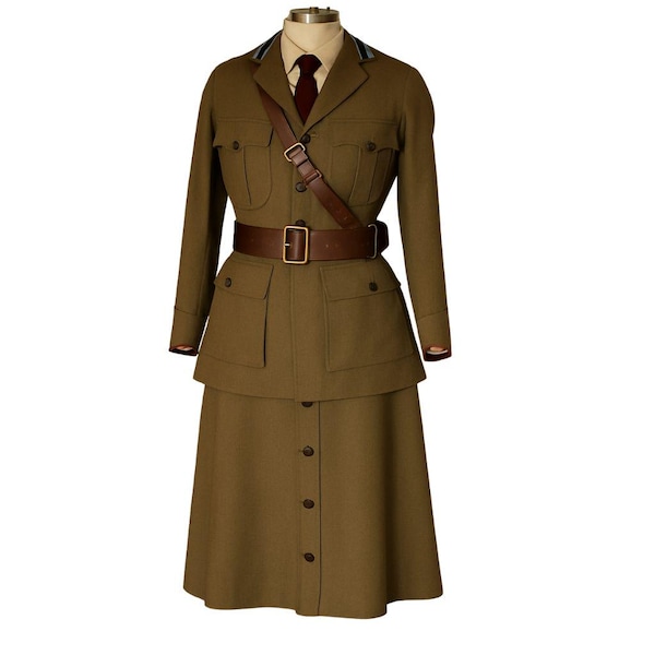 Women’s Vintage Military Officer Uniform Set