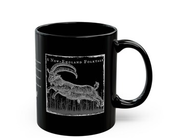 Black Phillip Song Gothic Mug | Black Ceramic Coffee Cup | Horror