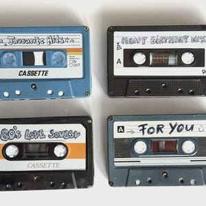 Retro-Blechdose Musikkassette * Mixtape * Dose * 80er * 90er * Aufbewahrung * Schatulle * Neu