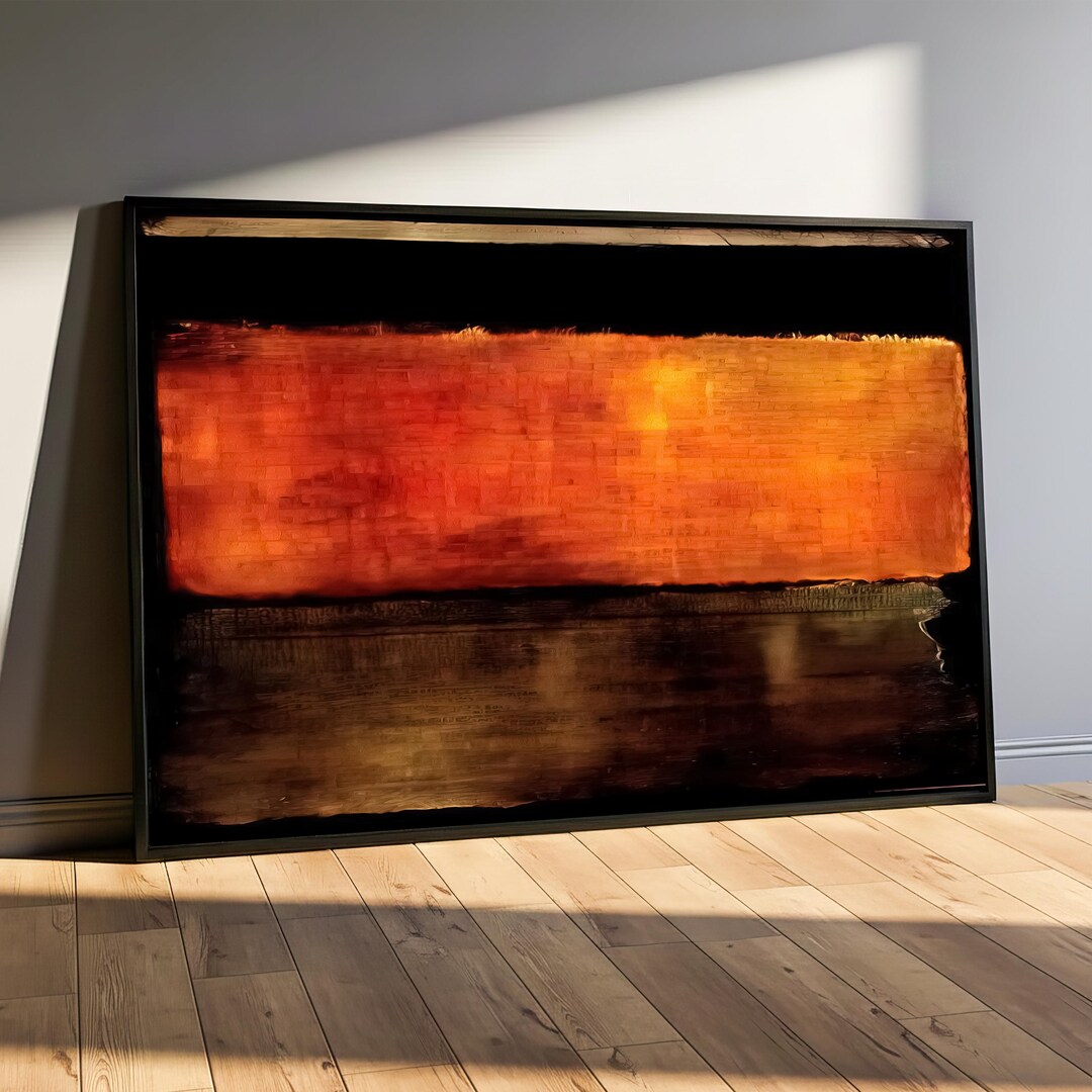 Mark Rothko Style Abstract Color Field Canvas Art, Modern Minimal Wall ...