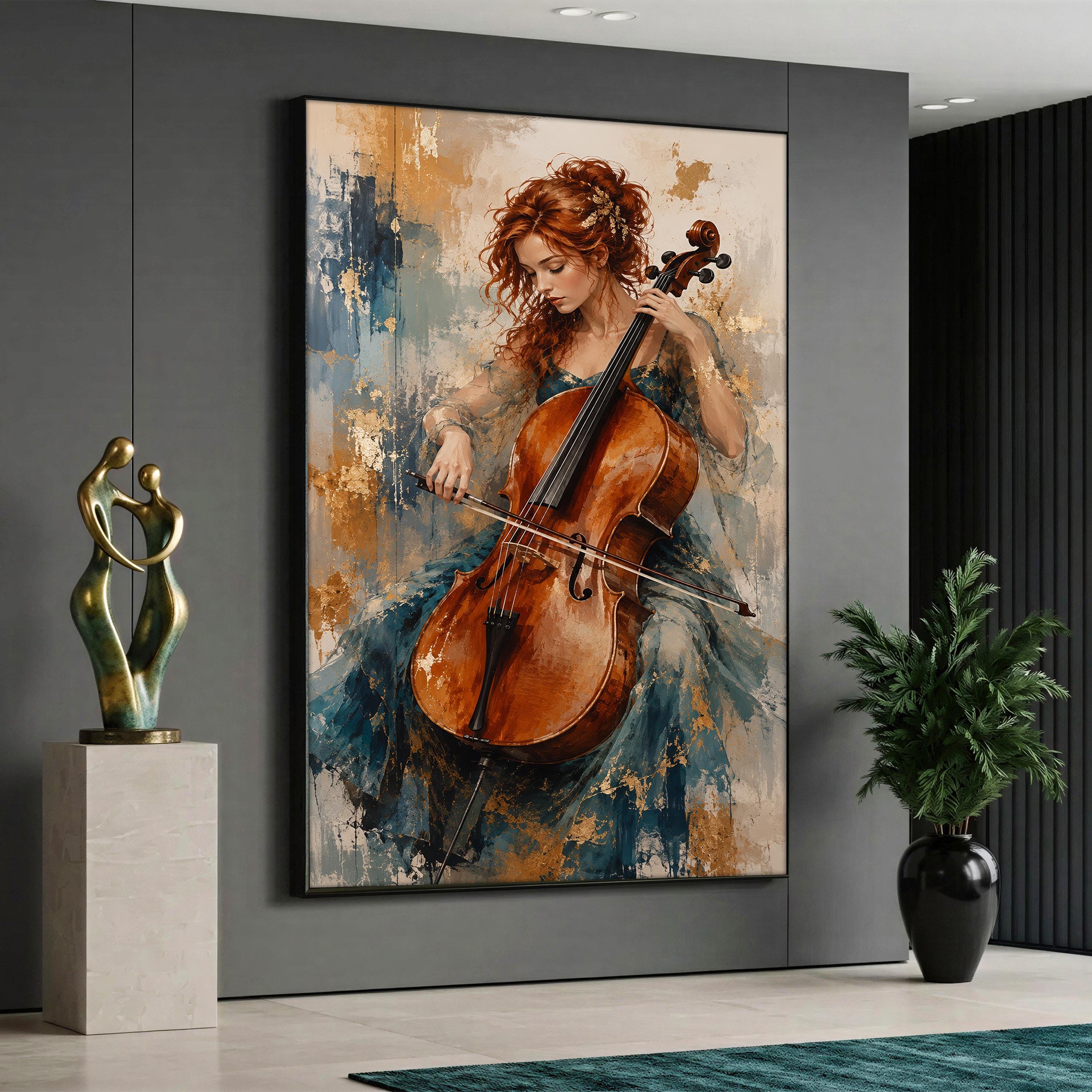 Paintings of Women With Musical Instruments - Etsy