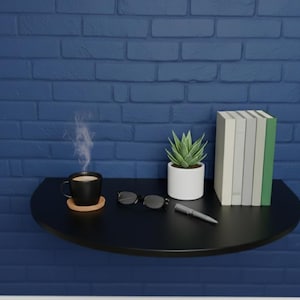 Mesa dobrável de parede, mesa dobrável com prateleiras, mesa que economiza espaço, mesa de jantar dobrável, mesa embutida, escrivaninha de estudo, escrivaninha dobrável