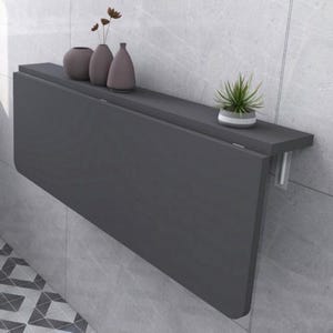 Mesa dobrável de parede, mesa dobrável com prateleiras, mesa que economiza espaço, mesa de jantar dobrável, mesa embutida, escrivaninha de estudo, escrivaninha dobrável