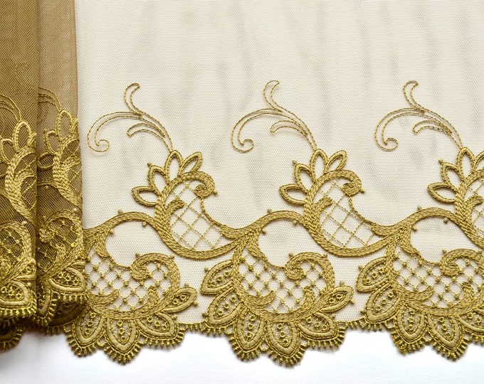 Olive Corded Lace Shannon