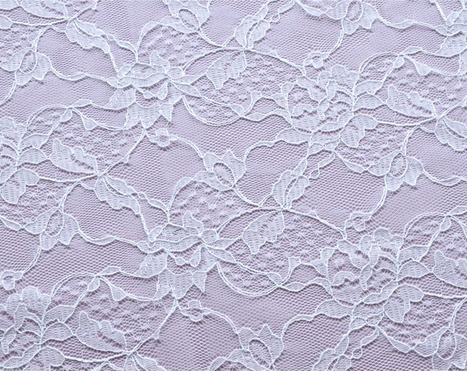 Chantilly Lace - Lustrous White Floral Vines